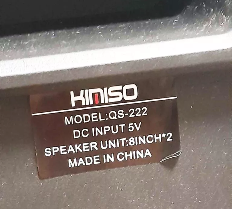 GŁOŚNIK PRZENOŚNY KIMISO QS-222 + PILOT