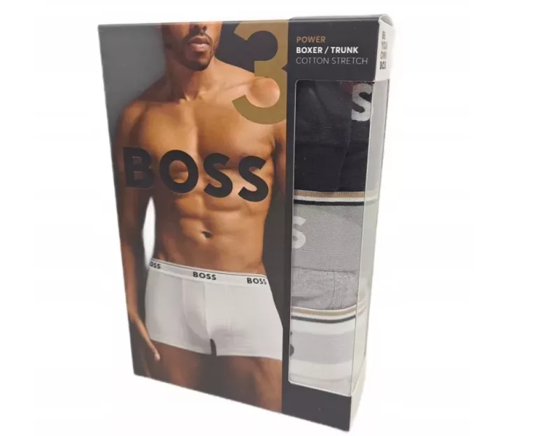 HUGO BOSS BOSS BOKSERKI MĘSKIE, ASSORTED 3PAK XL
