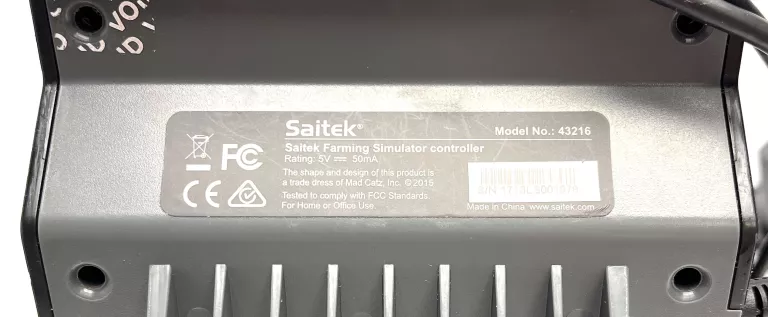 KIEROWNICA LOGITECH SAITEK FARM / PEDAŁY / PANEL DRĄŻKA