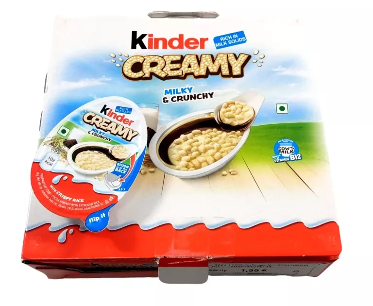 KINDER CREAMY MLECZNY MILKY & CRUNCHY 19G