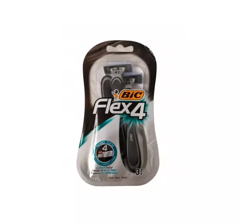 BIC FLEX 4 MASZYNKA DO GOLENIA DLA MĘŻCZYZN 4 OSTRZA - 3 SZT