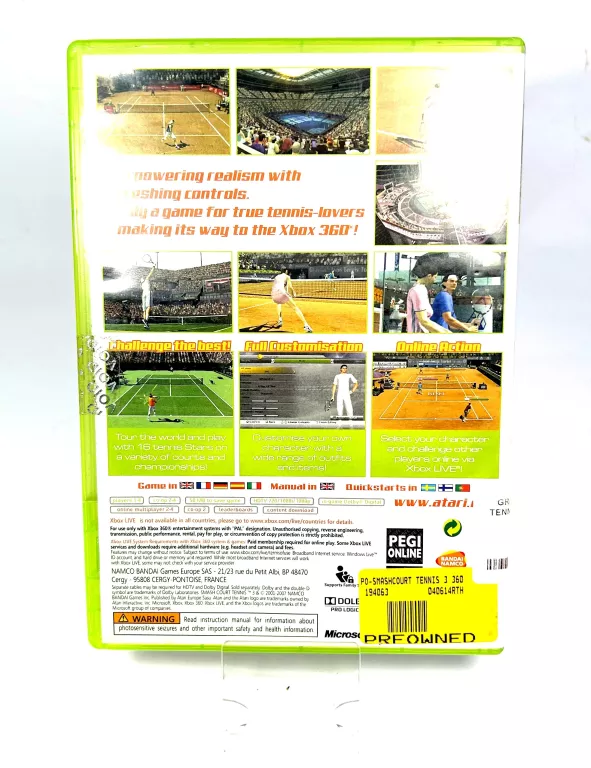 GRA SMASH COURT TENNIS 3 XBOX 360