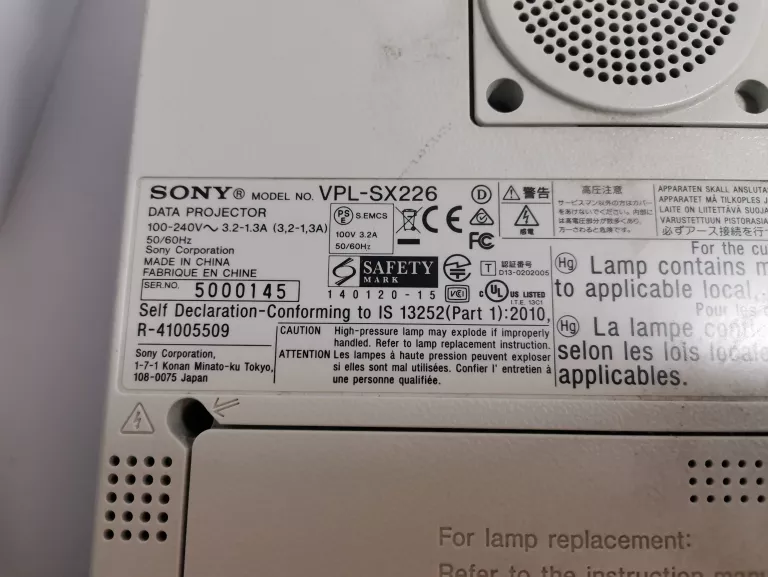 PROJEKTOR SONY VPL-SX226