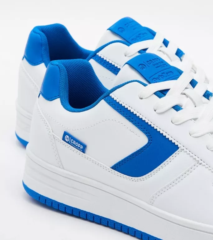 CROPP BIAŁO-NIEBIESKIE SNEAKERSY 9098V ROZMIAR 44