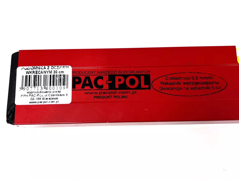 POZIOMICA 30 CM PAC-POL