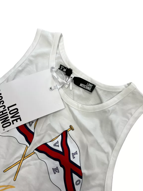 KOSZULKA BLUZKA LOVE MOSCHINO YACHT CLUB / POWYSTAWOWA Z METKĄ