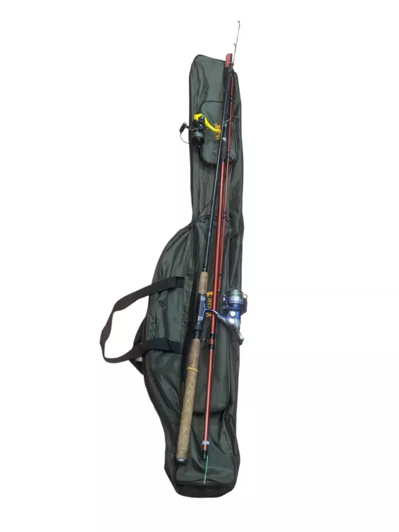 ZESTAW WĘDKARSKI 2 X WĘDKA SHIMANO SPINNING TORBA AKCESORIA