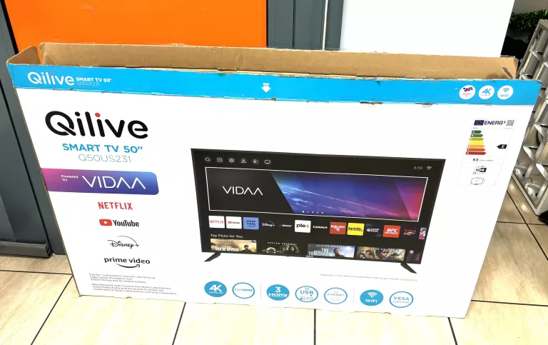TELEWIZOR QILIVE 4K 50" SMARTTV VIDAA 50US231