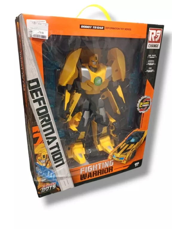 DEFORMATION SKŁADANE AUTO W ROBOTA ŻÓŁTE