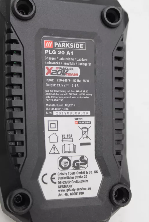 PARKSIDE PERFORMANCE PIŁA SZABLASTA 20 V PSSAP 20-LI B2