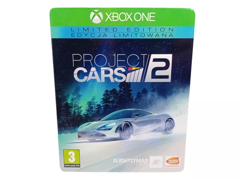 PROJECT CARS 2 STEELBOOK EDYCJA LIMITOWANA XBOX ONE