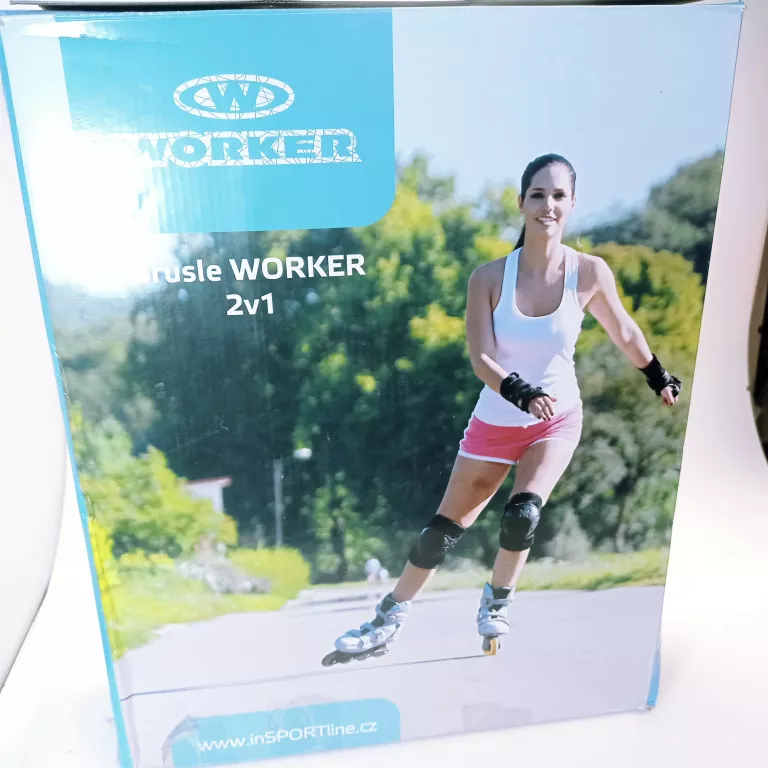 ROLKI 2W1 ŁYŻWOROLKI WORKER NAARE 2W1 M (37-40) JAK NOWE !!