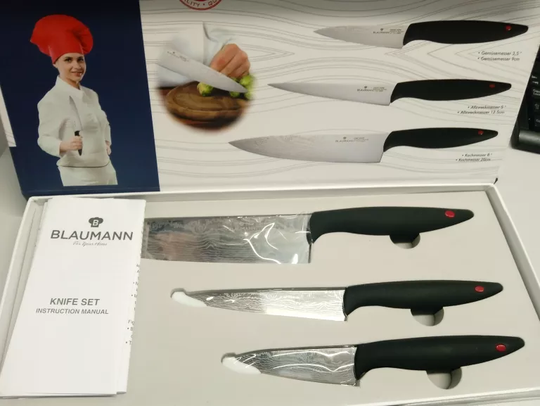 ZESTAW NOŻY KUCHENNYCH BLAUMANN 3 SZT. BL-1317