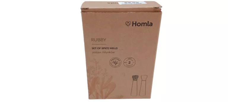 ZESTAW MŁYNKÓW RUBBY 2 SZT. 16 CM HOMLA
