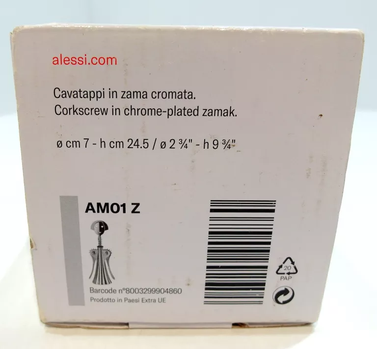 ALESSI ANNA G. AM01 Z - DESIGNERSKI KORKOCIĄG Z