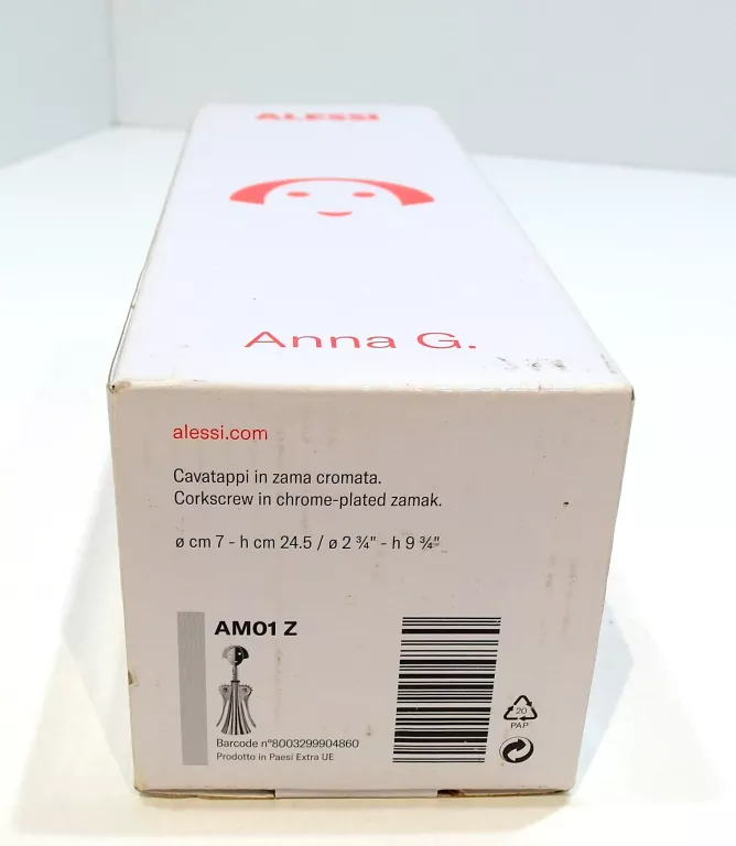 ALESSI ANNA G. AM01 Z - DESIGNERSKI KORKOCIĄG Z