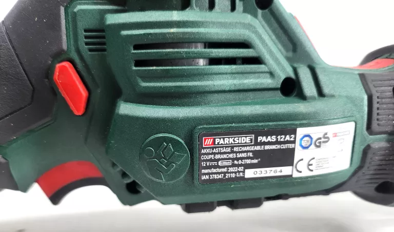 PIŁA SZABLASTA PARKSIDE PAAS 12 A2