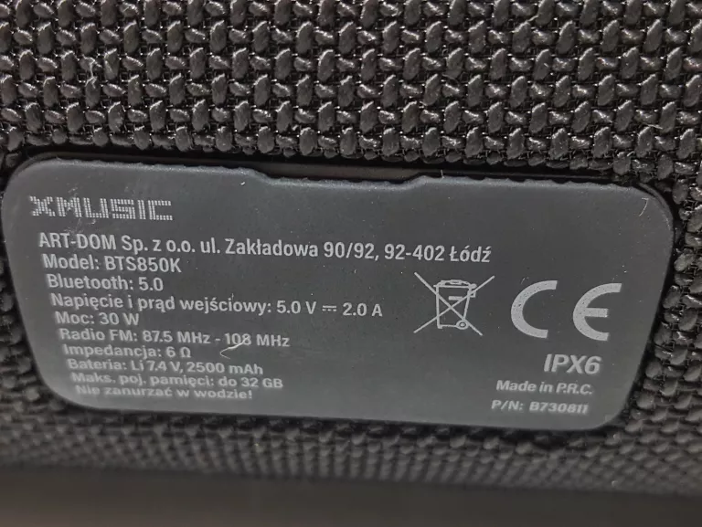 glosnik-mobilny-xmusic-bts850k-czarny-komplet-ean-gtin-5907589347524