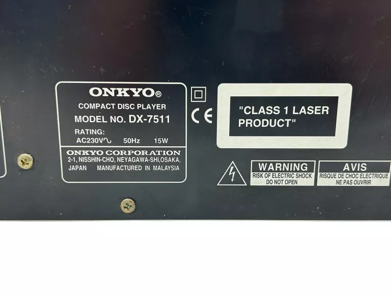 ODTWARZACZ CD ONKYO DX-7511 CZARNY