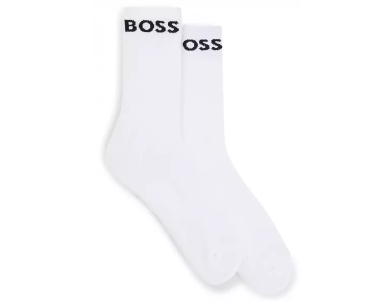 HUGO BOSS - SKARPETY SPORT BIAŁE ROZMIAR 43-46 - STYL SPORT - 2-PACK
