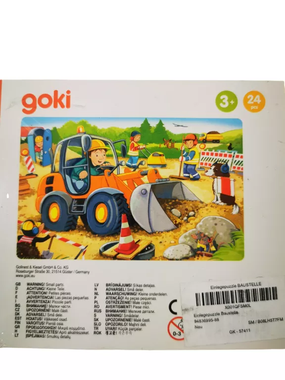PUZZLE DREWNIANE PLAC BUDOWY 24 EL. GOKI