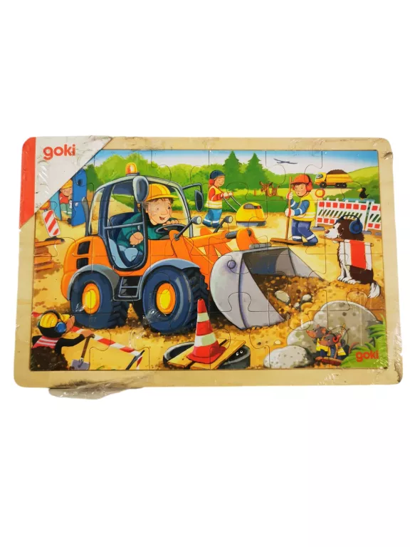 PUZZLE DREWNIANE PLAC BUDOWY 24 EL. GOKI