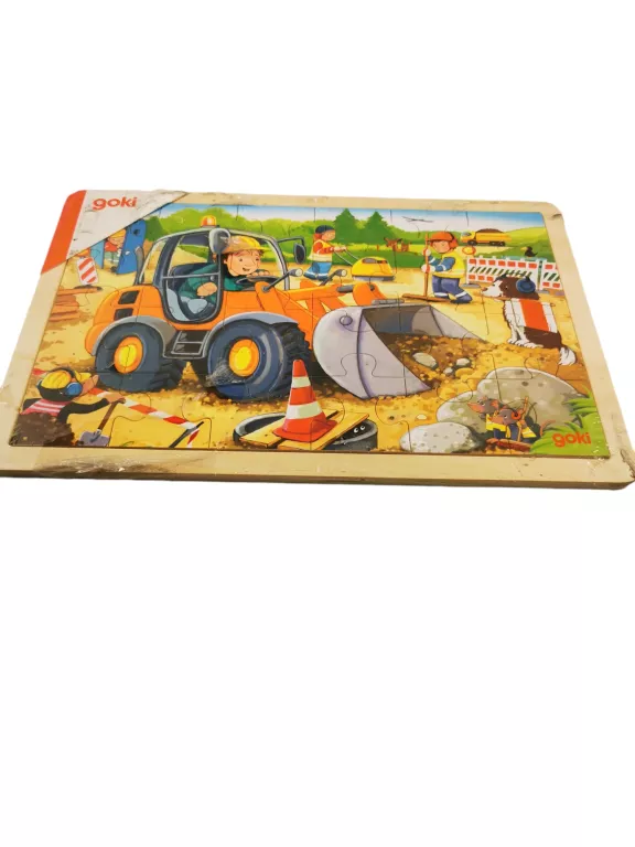 PUZZLE DREWNIANE PLAC BUDOWY 24 EL. GOKI