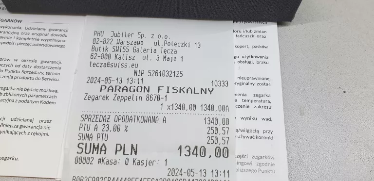 ZEGAREK ZEPPELIN 8670-1 GWARANCJA