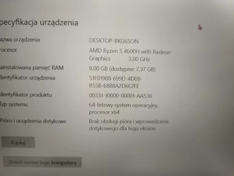 LAPTOP LENOVO IDEAPAD GAMING RYZEN 4600H GTX 1650TI 8GB 512GB SSD