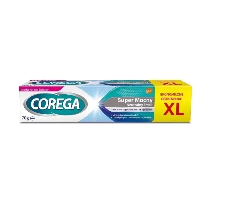 COREGA KREM, KLEJ DO PROTEZ XL 70G NEUTRALNY