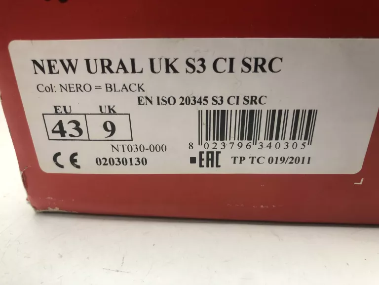 BUTY BEZPIECZNE TYPU KOZAK COFRA NEW URAL ROZ 43