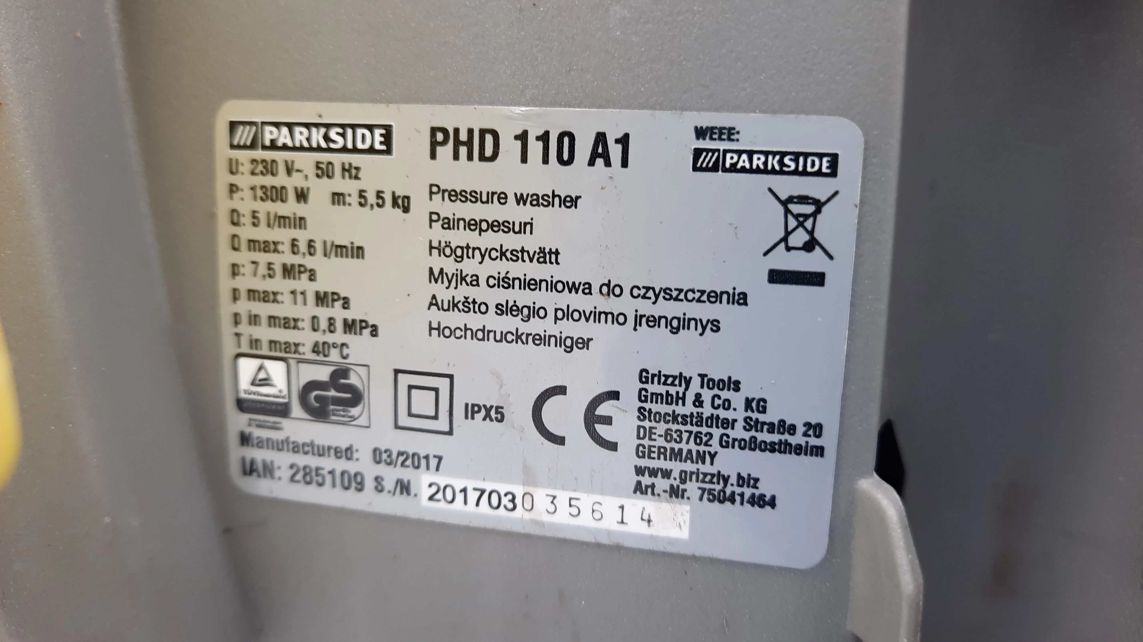 myjka-cisnieniowa-parkside-phd-110-a1-1300w-okazja-maksymalna-moc-1050