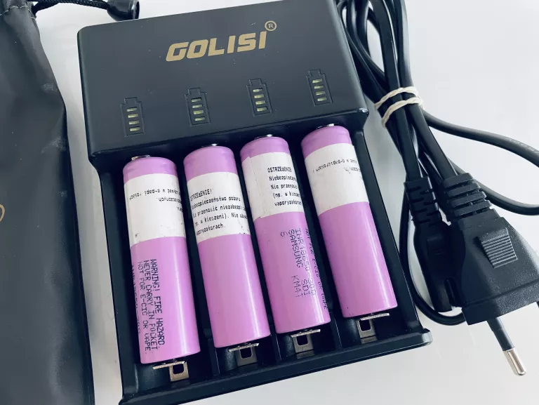 ŁADOWARKA GOLISI SMART I4 E10C1+ AKUMULATORY SAMSUNG INR18650-30
