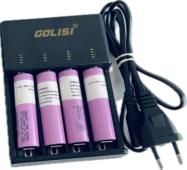 ŁADOWARKA GOLISI SMART I4 E10C1+ AKUMULATORY SAMSUNG INR18650-30