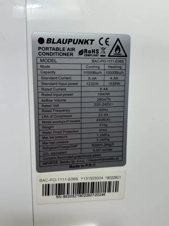 BLAUPUNKT MOBY BLUE S 1111E