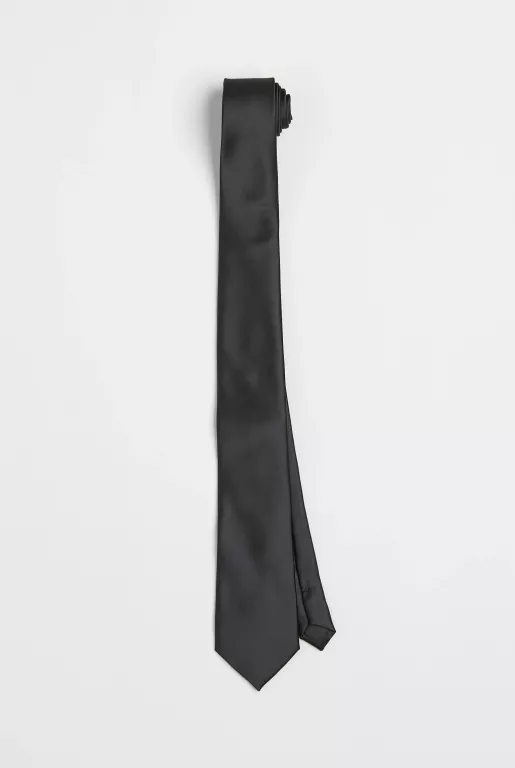 KRAWAT H&M DWUPAK CZARNY + GRANATOWY