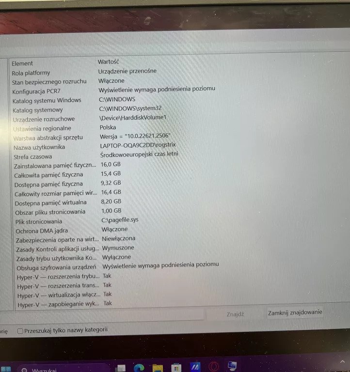 LAPTOP ASUS ROG STRIX G G531G 15,6