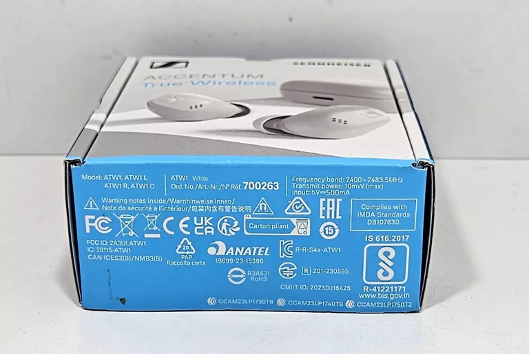 SŁUCHAWKI DOKANAŁOWE SENNHEISER ACCENTUM TRUE WIRELESS BIAŁE