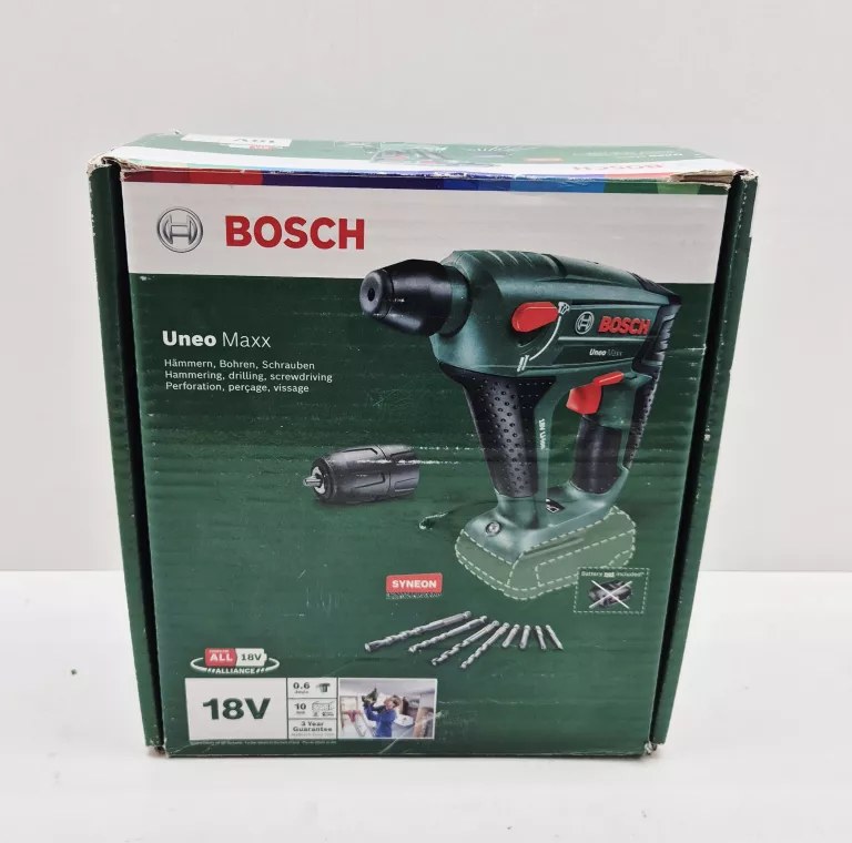 WKRĘTARKA BOSCH ZASILANIE AKUMULATOROWE 18 V BOSCH UNEO MAXX