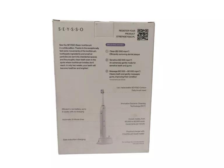 SZCZOTECZKA SONICZNA SEYSSO BASIC WHITE