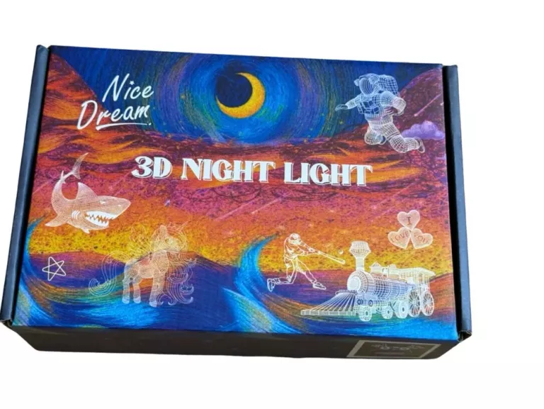 LAMPKA 3D DLA DZIECI ZMIANA 16 KOLORÓW ZA POMOCĄ PILOTA