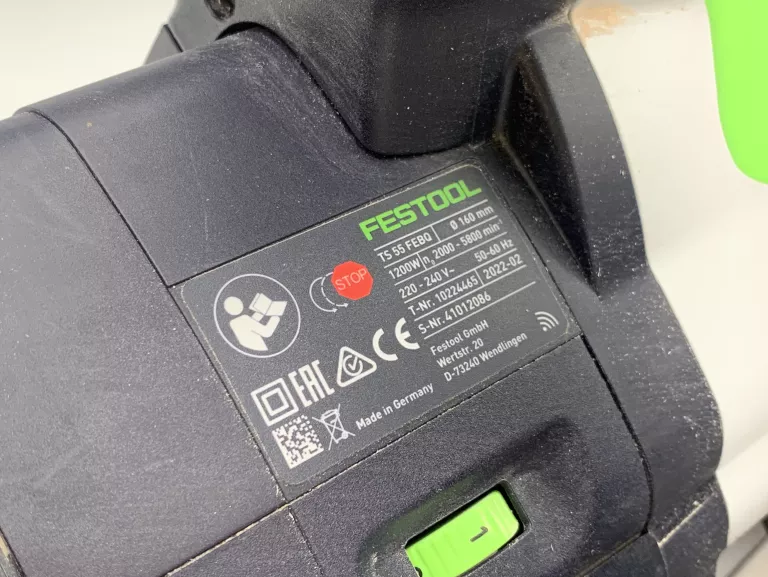ZAGŁĘBIARKA FESTOOL TS 55 FEBQ + 2 LISTWY / ZACISKI