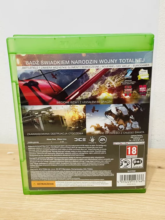 GRA XBOX ONE BATTLEFIELD 1