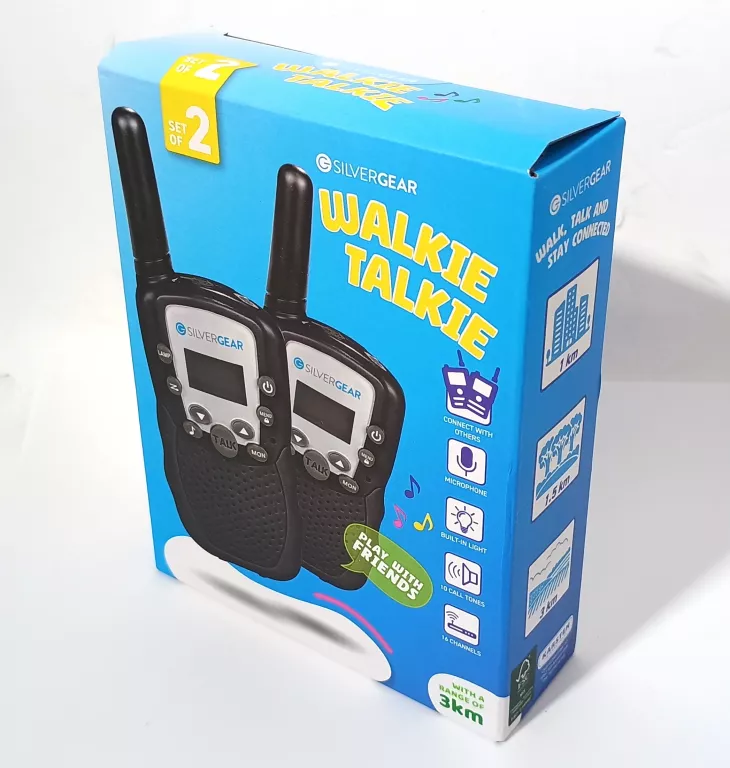 WALKIE TALKIE SILVERGEAR CZARNE