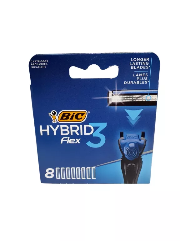 WKŁADY DO MASZYNEK BIC HYBRID 3 FLEX 8 SZT