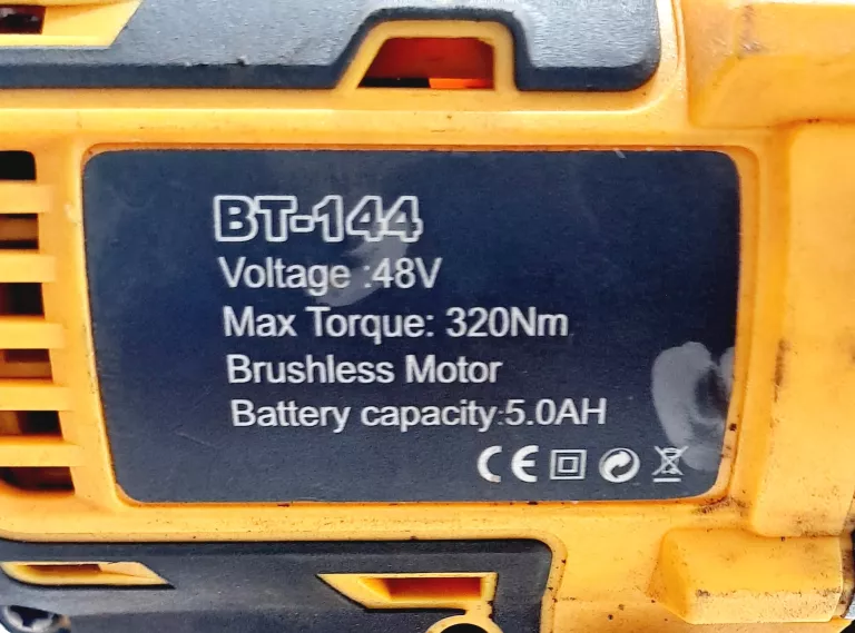 KLUCZ AKUMULATOROWY UDAROWY BULL TECH BT-144