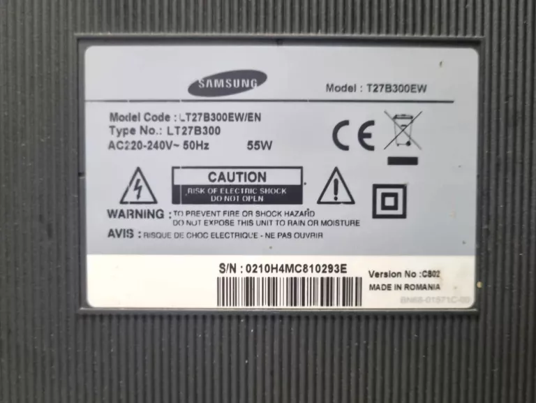 TV/MONITOR SAMSUNG SYNCMASTER T27B300EW 27" Z PILOTEM