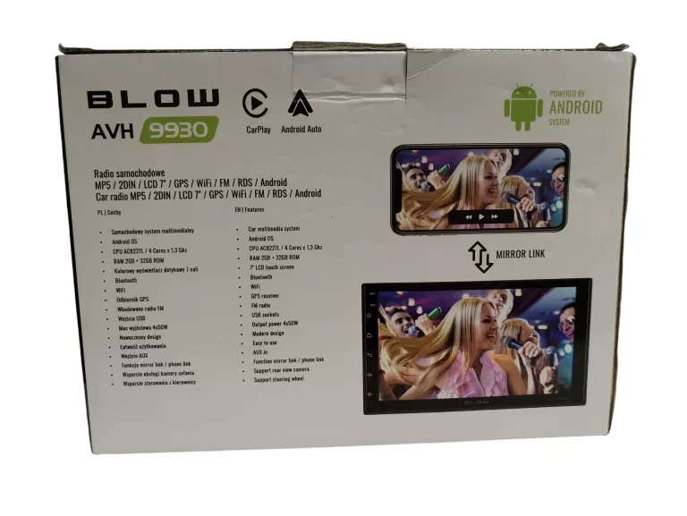 RADIO SAMOCHODOWE RADIO BLOW AVH 9930 PUD
