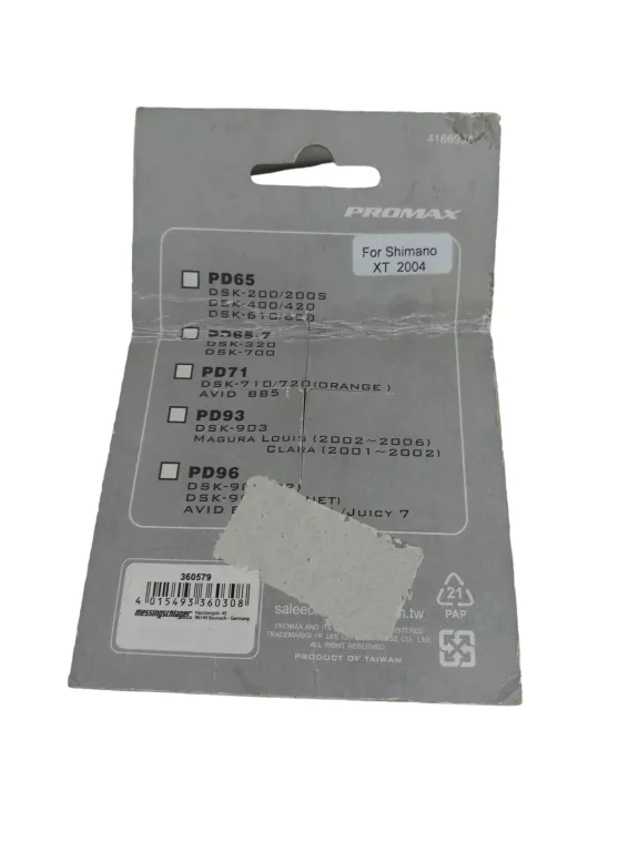 KLOCKI HAMULCOWE PROMAX DO SHIMANO XT 2004