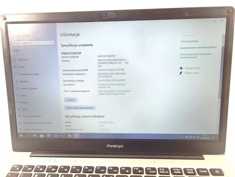 LAPTOP PRESTIGIO 141 C6 + GWAR SZARY POKROWIEC